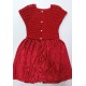 Φόρεμα κόκκινο πλεκτό με βελούδινη φούστα